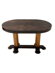 Art Deco Oval Center Table by Gebroeders Reens, 1930s